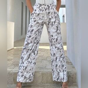 Wide leg denim pants size small